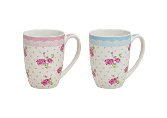 Picture of MUG ROSE 2 DESIGNS PINK OR BLUE